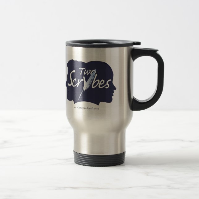 Zwei Scrybes Reise-Tasse Reisebecher (Rechts)