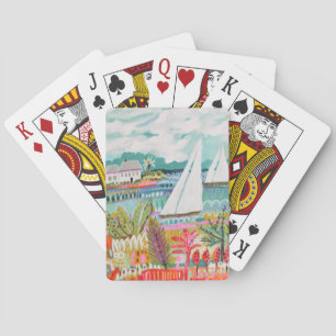 Zwei Segelboote Spielkarten
