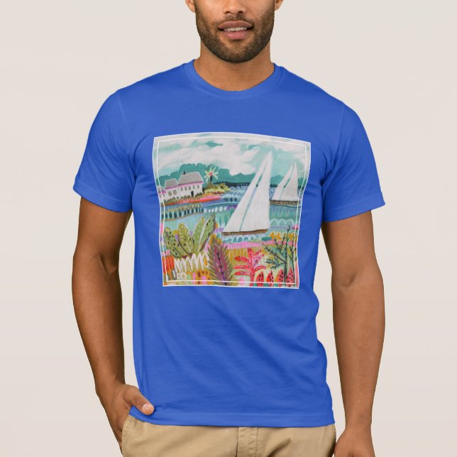 Zwei Segelboote T-Shirt (Vorderseite)