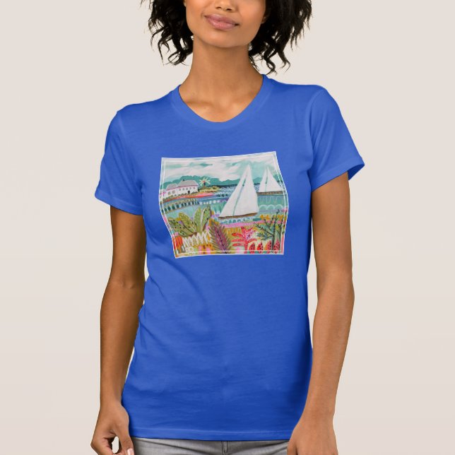 Zwei Segelboote T-Shirt (Vorderseite)