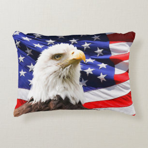 Zwei Seiten Designs mit patrouillischer amerikanis Dekokissen