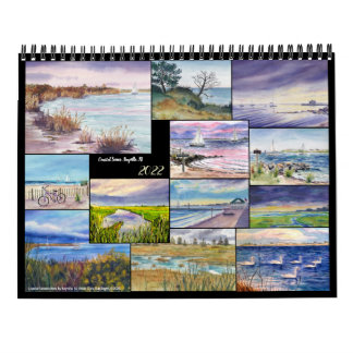 Zwei Seiten Fine Art Kalender, Szenen an der Küste Kalender