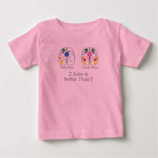 Zwei Seiten für Kinder Baby T-shirt