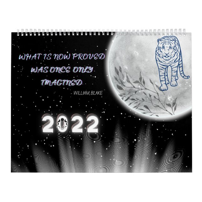 Zwei Seiten großer Kalender, Mondphasen Kalender (Titelbild)