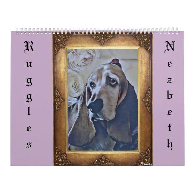 Zwei Seiten großer Kalender, weiß Kalender (Titelbild)