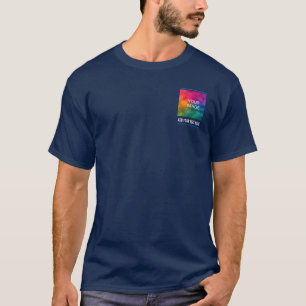 Zwei Seiten hinzufügen Foto-Image-Company Logo Tex T-Shirt
