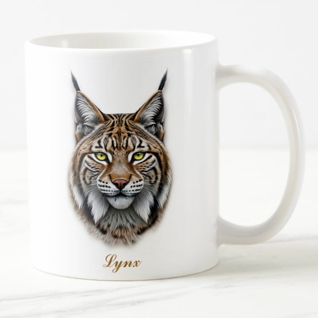 Zwei-Seiten-Lynx-Kaffee-Tasse Kaffeetasse (Von Creator hochgeladen)