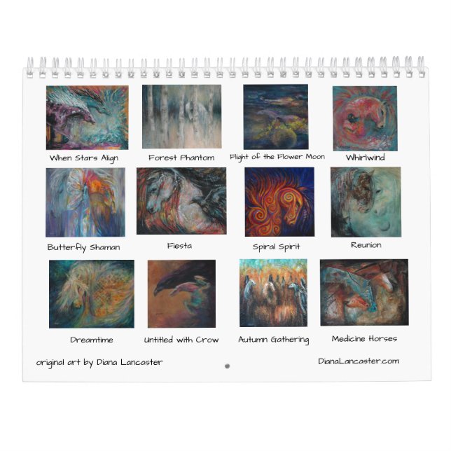 Zwei Seiten MediumKalender, weiß Kalender (Rückseite)