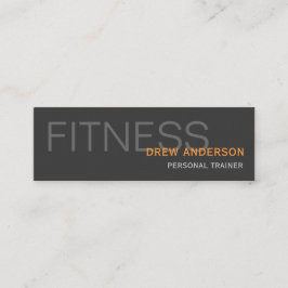 Zwei Seiten Personal Trainer Moderner Beruflich Mini Visitenkarte