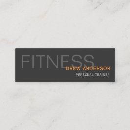 Zwei Seiten Personal Trainer Moderner Beruflich Mini Visitenkarte
