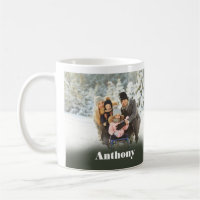 Zwei Seiten Personalisiertes Foto Kaffee Tasse