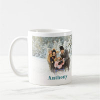 Zwei Seiten Personalisiertes Foto Kaffee Tasse