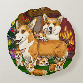 Zwei Seiten Rundes Kissen