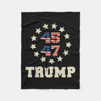 (zwei Seiten) Trump 2025 Qr 45_47 Funny Trump Danc Fleecedecke