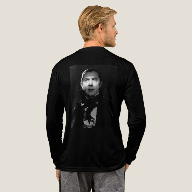 Zwei "Seiten" von Bela Lugosi Long Sleeved Tee Shi (Voller Rücken)