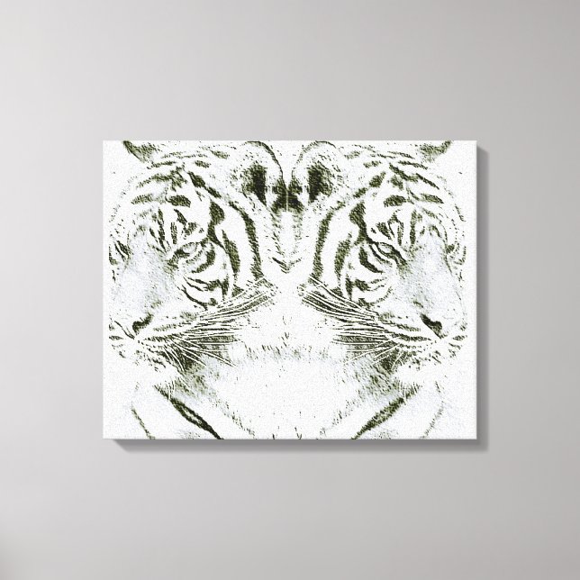 Zwei Seiten, zwei Ansichten_Stretched Canvas Print Leinwanddruck (Vorderseite)