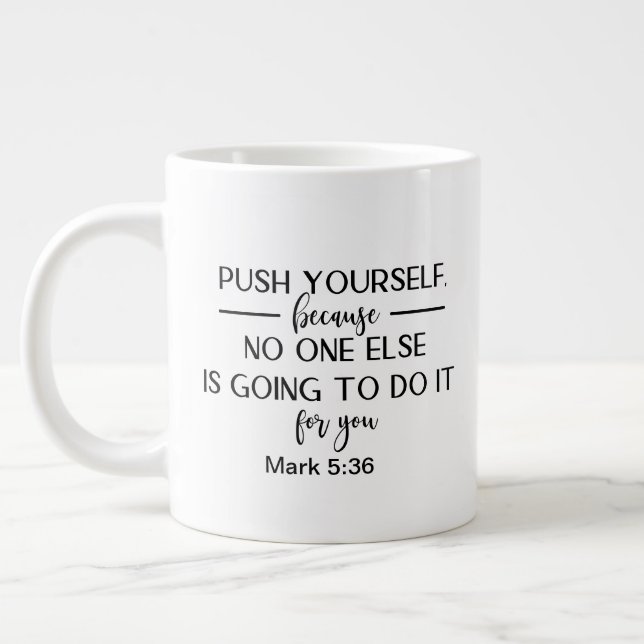 Zwei-seitige - Tasse-Riesenkaffee-Tasse Jumbo-Tasse (Links)