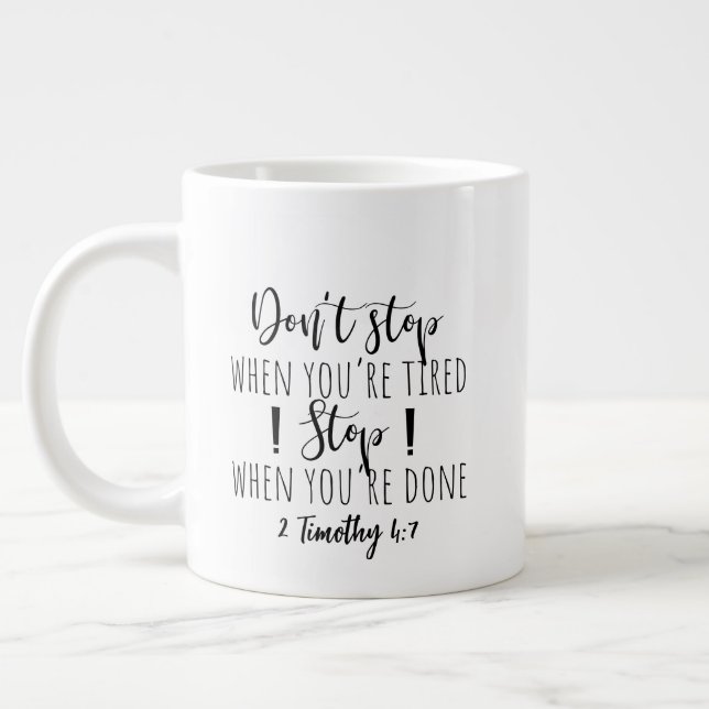 Zwei-seitige - Tasse-Riesenkaffee-Tasse Jumbo-Tasse (Links)