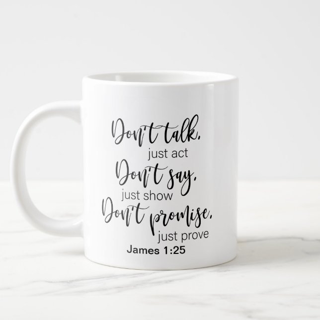 Zwei-seitige - Tasse-Riesenkaffee-Tasse Jumbo-Tasse (Links)