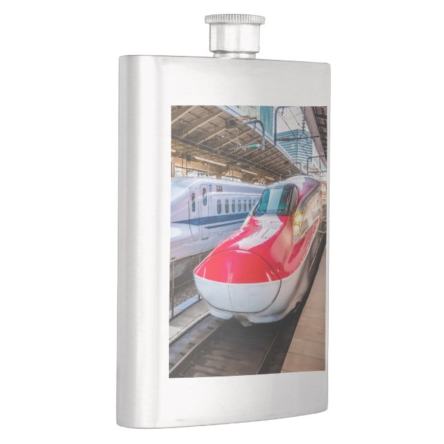 Zwei Shinkansen am Bahnhof Tokio Flachmann (Rechts)
