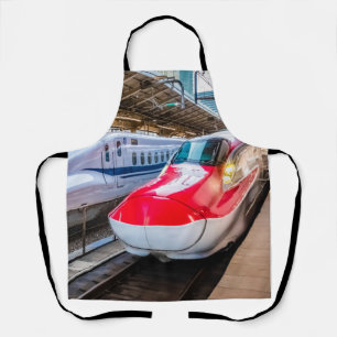 Zwei Shinkansen am Bahnhof Tokio Schürze