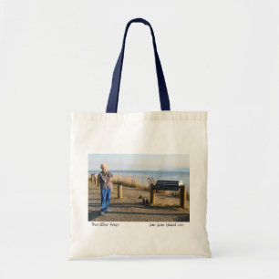 Zwei silberne Fuchs-Tasche Tragetasche