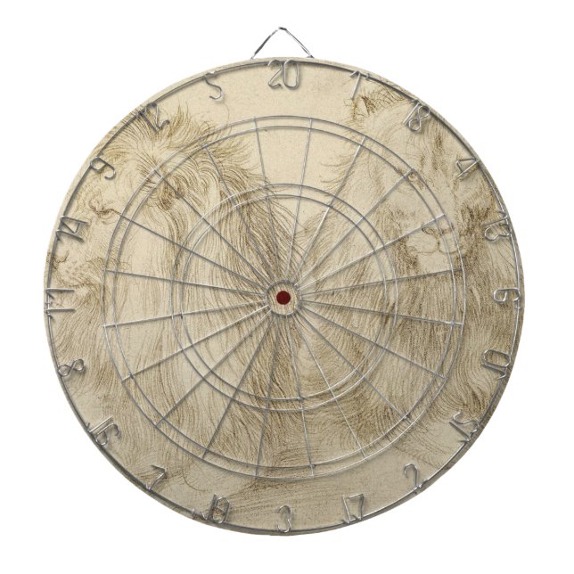 Zwei Sitzbänke (Wildtiere) (Albrecht Durer) Dartscheibe (vorne)