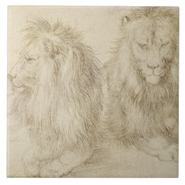 Zwei Sitzbänke (Wildtiere) (Albrecht Durer) Fliese