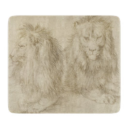 Zwei Sitzbänke (Wildtiere) (Albrecht Durer) Schneidebrett