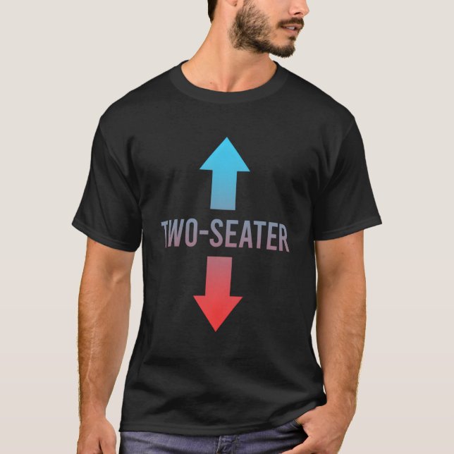 Zwei Sitze mit zwei Sitzen T-Shirt (Vorderseite)