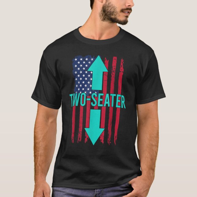 Zwei Sitze mit zwei Sitzen, zwei Sitze T-Shirt (Vorderseite)