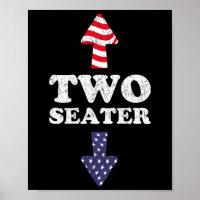 Zwei Sitze Usa 4. Juli White Trash Party Attraktio