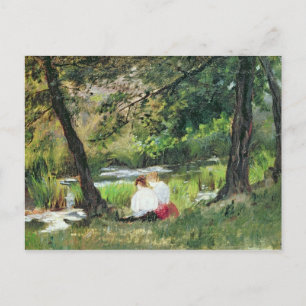 Zwei sitzende Frauen Postkarte
