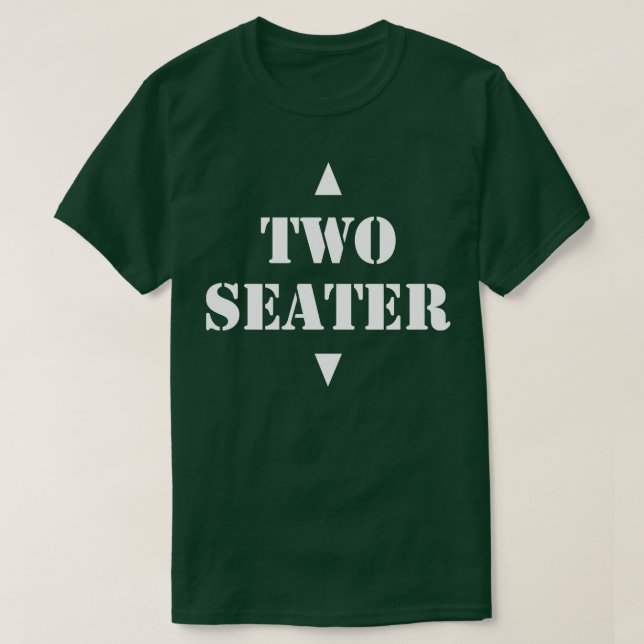 Zwei Sitzplätze 1 T-Shirt (Design vorne)