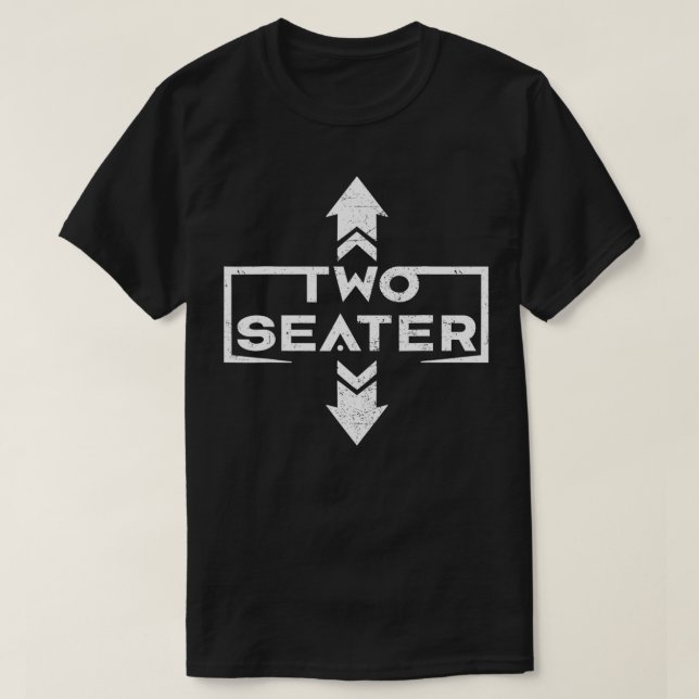 Zwei Sitzplätze 2 Vater  Witzig  T-Shirt (Design vorne)