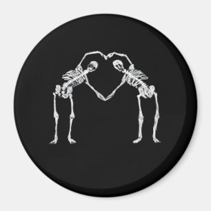 Zwei Skeleton Hearts Hands Classic Magnet