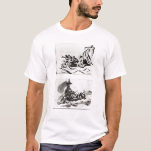 Zwei Skizzen für das Floss der Medusa, c.1819 T-Shirt