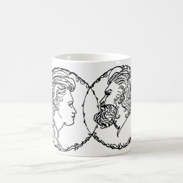 Zwei Sonne-Tasse Tasse (Mittel)