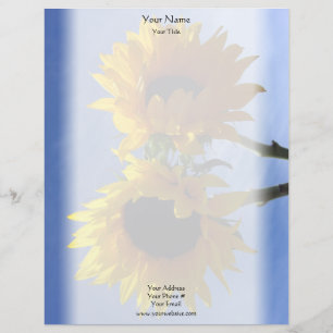 Zwei Sonnenblumen Briefkopf