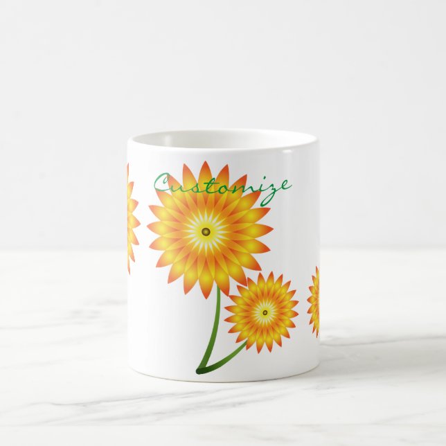 Zwei Sonnenblumen Thunder_Cove Kaffeetasse (Mittel)