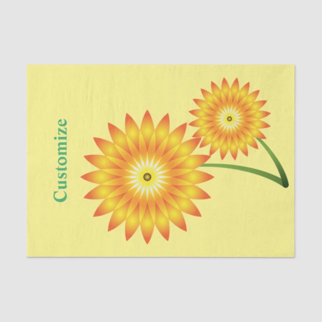 Zwei Sonnenblumen Thunder_Cove Tissue Paper Seidenpapier (Vorderseite)