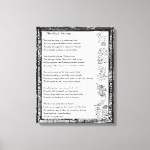 Zwei Soul-Überschreiten Leinwanddruck