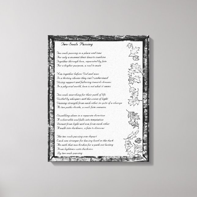 Zwei Soule Leinwanddruck (Vorderseite)