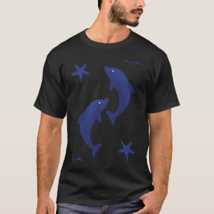 Zwei spielerische Delfine T-Shirt