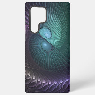Zwei Spiralen Farbige Moderne Abstrakte Fraktal Ku Samsung Galaxy Hülle