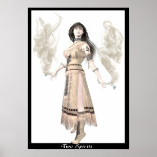 Zwei Spiralen Poster