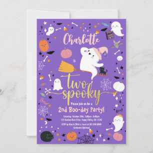 Zwei Spooky Girl 2. Geburtstag Halloween-Party