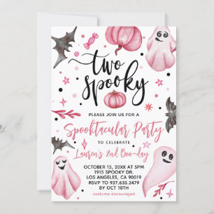 Zwei Spooky Halloween 2. Geburtstag Einladung