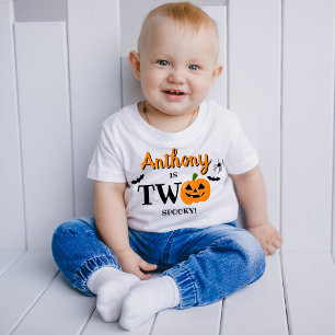 Zwei Spooky Halloween 2. Geburtstag Kleinkind T-shirt