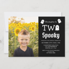 Zwei Spooky Halloween Ghost 2. Geburtstag Einladung